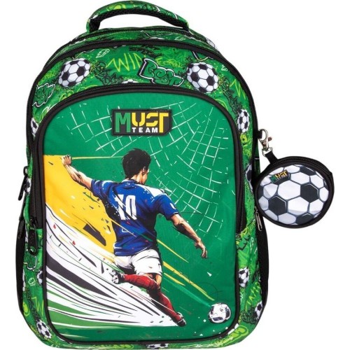 Diakakis imports School Backpack Elementary Must Team Football 3 Compartments 000587190 5205698807114