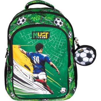 Diakakis imports School Backpack Elementary Must Team Football 3 Compartments 000587190 5205698807114