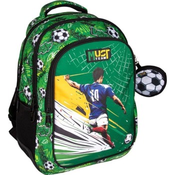 Diakakis imports School Backpack Elementary Must Team Football 3 Compartments 000587190 5205698807114