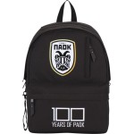 Diakakis imports Backpack Must Team Monochrome Classic 32x19x42 2 Central Cases Black WITH Gray Paok 100 000130257 5205698820588