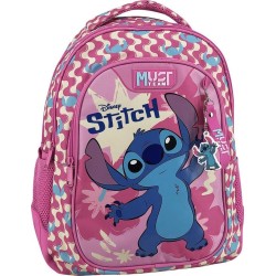 Diakakis imports School Backpack Elementary Disney Stitch Pink Must Team 3 Compartments 000565794 5205698809330