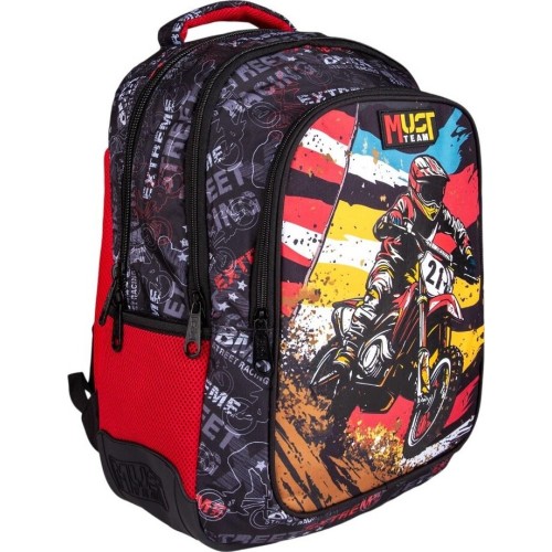 Diakakis imports School Backpack Elementary Must Team Bike 3 Compartments 000587198 5205698807336