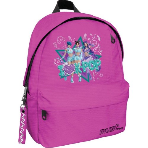 Diakakis imports kpop demon hunters Backpack K-pop Must Team Rpet Fuchsia 1 Main Compartment 000587878 5205698848933