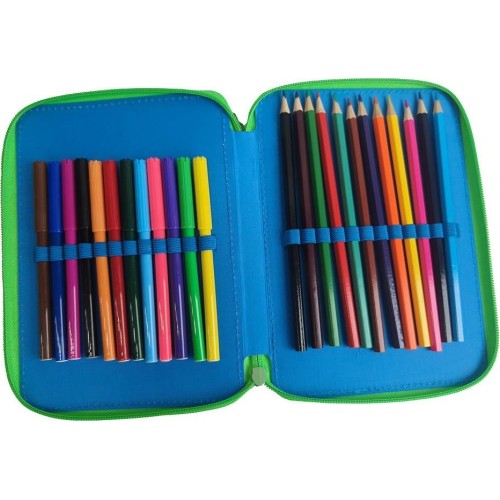 Diakakis imports School Pencil Case Double Filled Disney Toy Story 5 Must Team 000566037 5205698832635