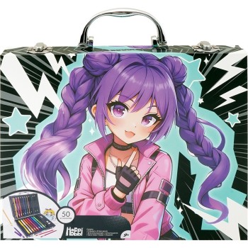 As company Happihobbi Drawing Box Deluxe 50 Manga Accessories For Ages 9+ 1038-82066 5203068820664