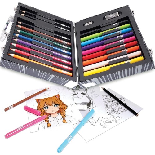 As company Happihobbi Drawing Box Deluxe 50 Manga Accessories For Ages 9+ 1038-82066 5203068820664