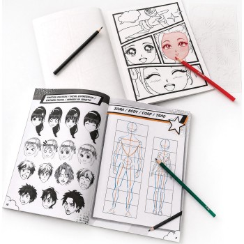 As company Happihobbi Manga Drawing Workshop For 12+ Years 1038-11053 5203068110536