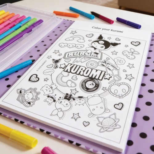 As company Happihobbi art Journal Kuromi Markers for Ages 9+ 1038-11027 5203068110277