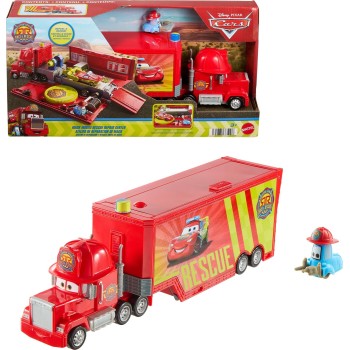 Mattel Disney and Pixar Cars Mack Mobile Rescue Repair Center, Large-scale Truck Transforms Into Playset JMT58 194735385096