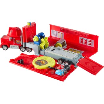 Mattel Disney and Pixar Cars Mack Mobile Rescue Repair Center, Large-scale Truck Transforms Into Playset JMT58 194735385096