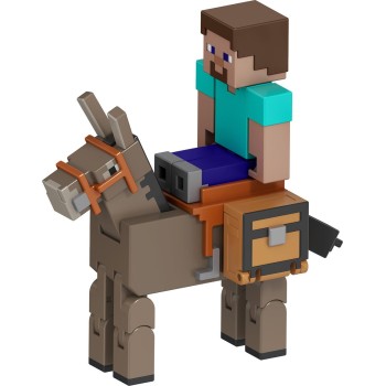 Mattel Minecraft core figure 2-pack - steve & donkey GTT53 / JCN54 194735273621