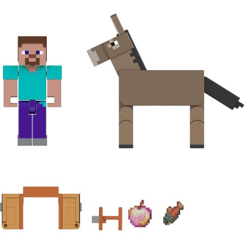 Mattel Minecraft Action Figures & Accessories 2-pack, 3.25-inch Scale Collectible Sets (characters May Vary) GTT53 / JCN54 19473