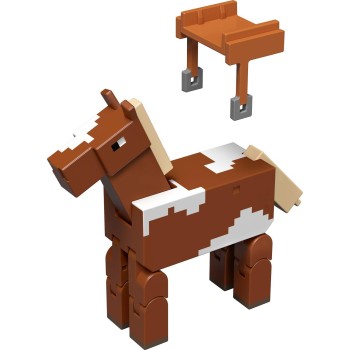 Mattel Minecraft Action Figures & Accessories 2-pack, Horse Jockey & Makena 3.25-inch Scale Toy Set GTT53 / JCN57 194735273614
