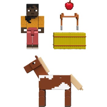 Mattel Minecraft core figure 2-pack - stable master makena & horse GTT53 / JCN57 194735273614