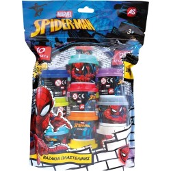 As company as Plasticine Spiderman bag With 10 Jars and Lids Molds 280gr for 3+ Years 1045-03625 5203068036256