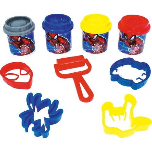 As company as Plasticine Spiderman Backpack With 4 Jars - Lids, Molds and 5 Tools 200gr for 3+ Years 1045-03631 5203068036317