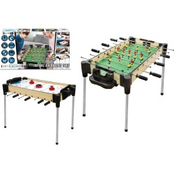 Ambassador Games MAM Ξύλινο Ποδοσφαιράκι & Air Hockey Tabletop 82cm. MA8150_H 4897049307032