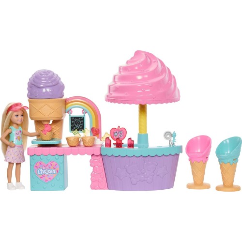 Mattel Barbie Club Chelsea Ice Cream Shop Doll and Accessories JMJ42 194735378081