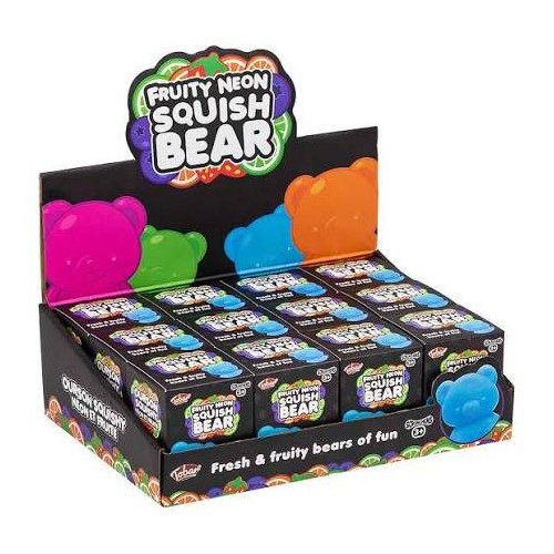 Tobar Scrunchems Fruity Neon Squish Bears Ζουληχτό Αρκουδάκι 31.38585 5038728151693
