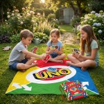 Real Fun Toys Πετσέτα Θαλάσσης Uno Κλασικά Επιτραπέζια σε Πετσέτα με Σακίδιο 7+ Ετών, 2+ Παίκτες 01.RE-A-000070 5407008054618