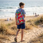 Real Fun Toys Uno Beach Towel Classic Table in Backpack Towel 7+ Years, 2+ Players 01.RE-A-000070 5407008054618