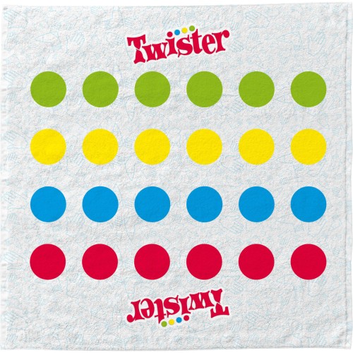 Real Fun Toys Beach Towel Twister Classic Table in Towel Backpack 6+ Years, 2 Players 01.RE-A-000069 5407008054595