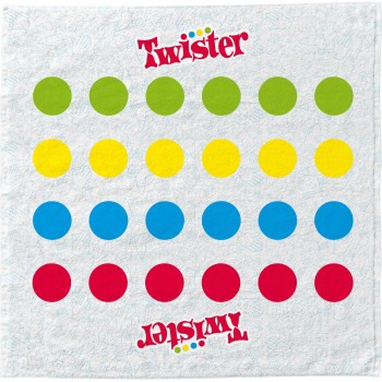 Real Fun Toys Beach Towel Twister Classic Table in Towel Backpack 6+ Years, 2 Players 01.RE-A-000069 5407008054595