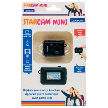 Lexibook Starcam Mini Keychain Digital Camera With Flash Black (djkc76bk) 25.DJKC76BK 3380743130262