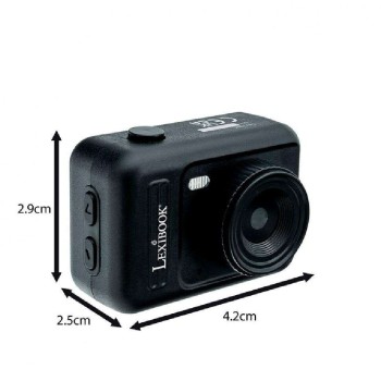 Lexibook Starcam Mini Keychain Digital Camera With Flash Black (djkc76bk) 25.DJKC76BK 3380743130262