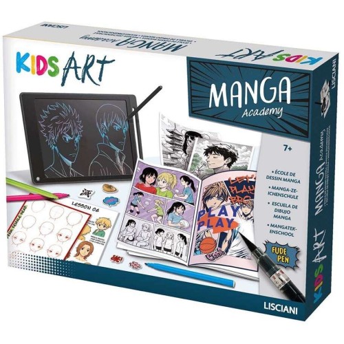 Real Fun Toys Kids Art Manga Academy Εργαστήριο Σχεδιασμού με LCD Tablet Σχεδίασης (117352) 03.117352 8008324117369