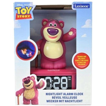 Lexibook Digital Alarm Clock With Night Light, Sound Effects and 3D Disney Pixar Toy Story Lotso (rl800ts1) 25.RL800TS1 33807431