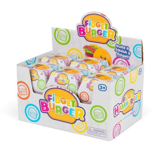 Real Fun Toys Fidget Burger Fidget Burger in a Box (sv22016) 31.SV22016 5021813220169