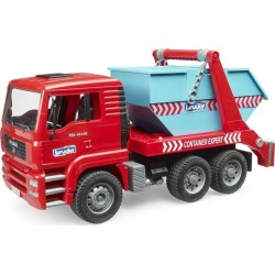MAN TGA Truck With Recycling Bin - Bruder BR002741 4001702027414