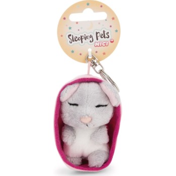 Λούτρινο Μπρελόκ Sleeping Pets 8εκ Ποντίκι σε Καλάθι - Nici  NIC63160 4012390631661