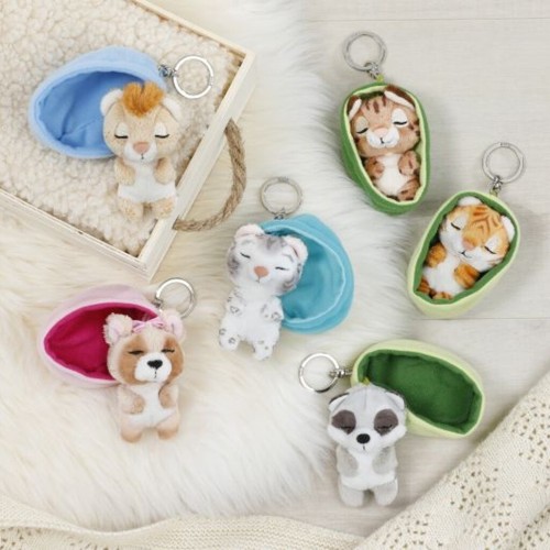 Λούτρινο Μπρελόκ Sleeping Pets 8εκ Ποντίκι σε Καλάθι - Nici  NIC63160 4012390631661
