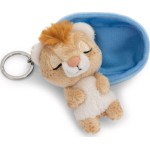 Plush Keychain Sleeping Pets 8cm Lion in Basket - Nici NIC63160 4012390631630