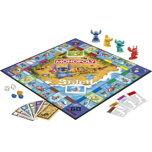 hasbro gaming monopoly disney stitch edition G0388 5010996443540