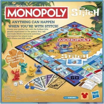hasbro gaming monopoly disney stitch edition G0388 5010996443540
