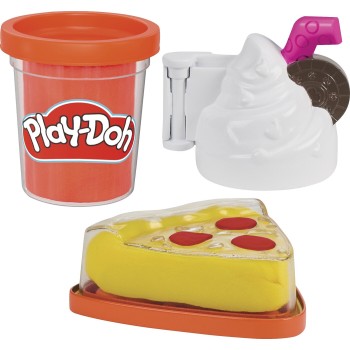Hasbro Play-Doh Treats To Go Pizza And Milkshake Playset Παιχνίδι Τέχνης Και Χειροτεχνίας G2303 / G3185 5010996357670