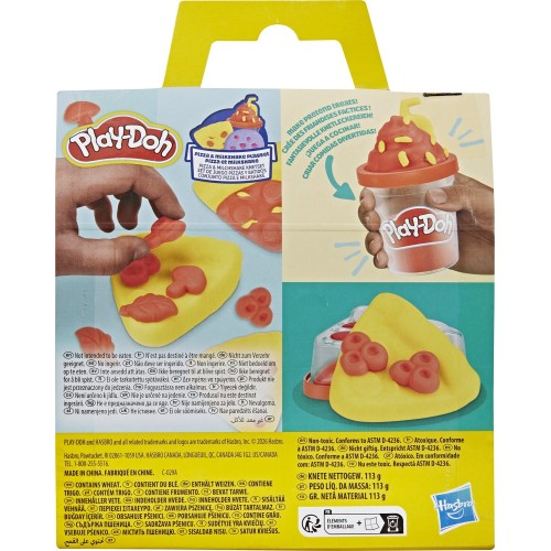 Hasbro Play-Doh Treats To Go Pizza And Milkshake Playset Παιχνίδι Τέχνης Και Χειροτεχνίας G2303 / G3185 5010996357670