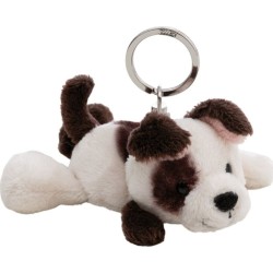 Plush White Dog Keychain 10cm - Nici NIC62131 4012390621310