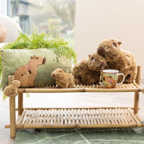 Capy-barbara Μπρελόκ Λούτρινο Capybara Καθιστό 10εκ - Nici  NIC61220 4012390612202