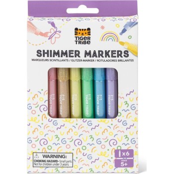 tiger tribe Glitter Markers 94412 9341736102189