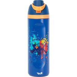 Yolo Metallic Thermos 2 in 1 700ml – Blue 90595 7290122395464