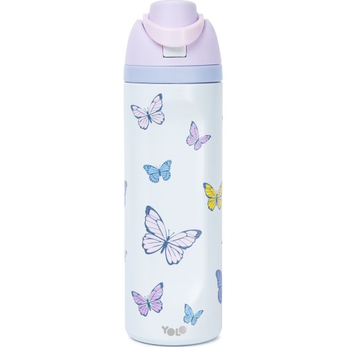 Yolo Metal Thermos 2 in 1 700ml – Butterflies 90593 7290122395396