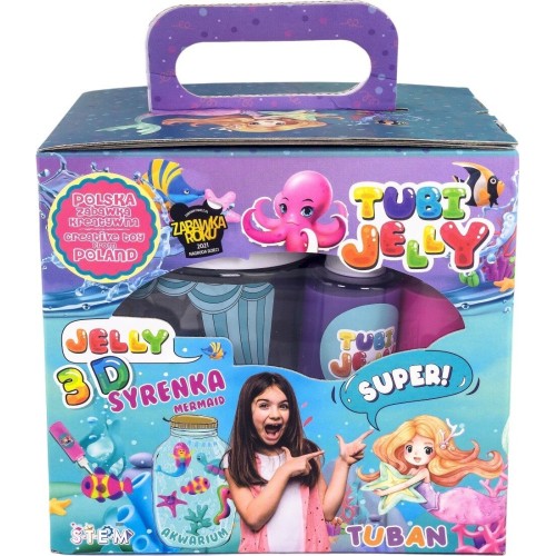Tuban Σετ Tubi Jelly Γοργόνα - 6 Χρώματα & Μικρό Ενυδρείο TU3330 5901087033309