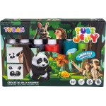 Tuban Σετ Tubi Jelly Ζώα για Δημιουργία 3D Φιγούρων gel - 6 Χρώματα TU3326 5901087033262