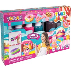 Tuban Σετ Tubi Jelly Γλυκά για Δημιουργία Φιγούρων gel - 6 Χρώματα TU3323 5901087033231
