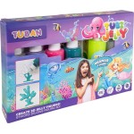 Tuban Σετ Tubi Jelly Γοργόνα για Δημιουργία Φιγούρων gel - 6 Χρώματα TU3322 5901087033224