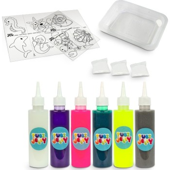 Tuban Σετ Tubi Jelly Γοργόνα για Δημιουργία Φιγούρων gel - 6 Χρώματα TU3322 5901087033224